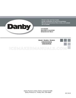 Danby DIM2500RDB Use and Care