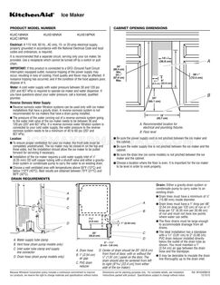 KitchenAid KUIC18NNXS Dimension Guide