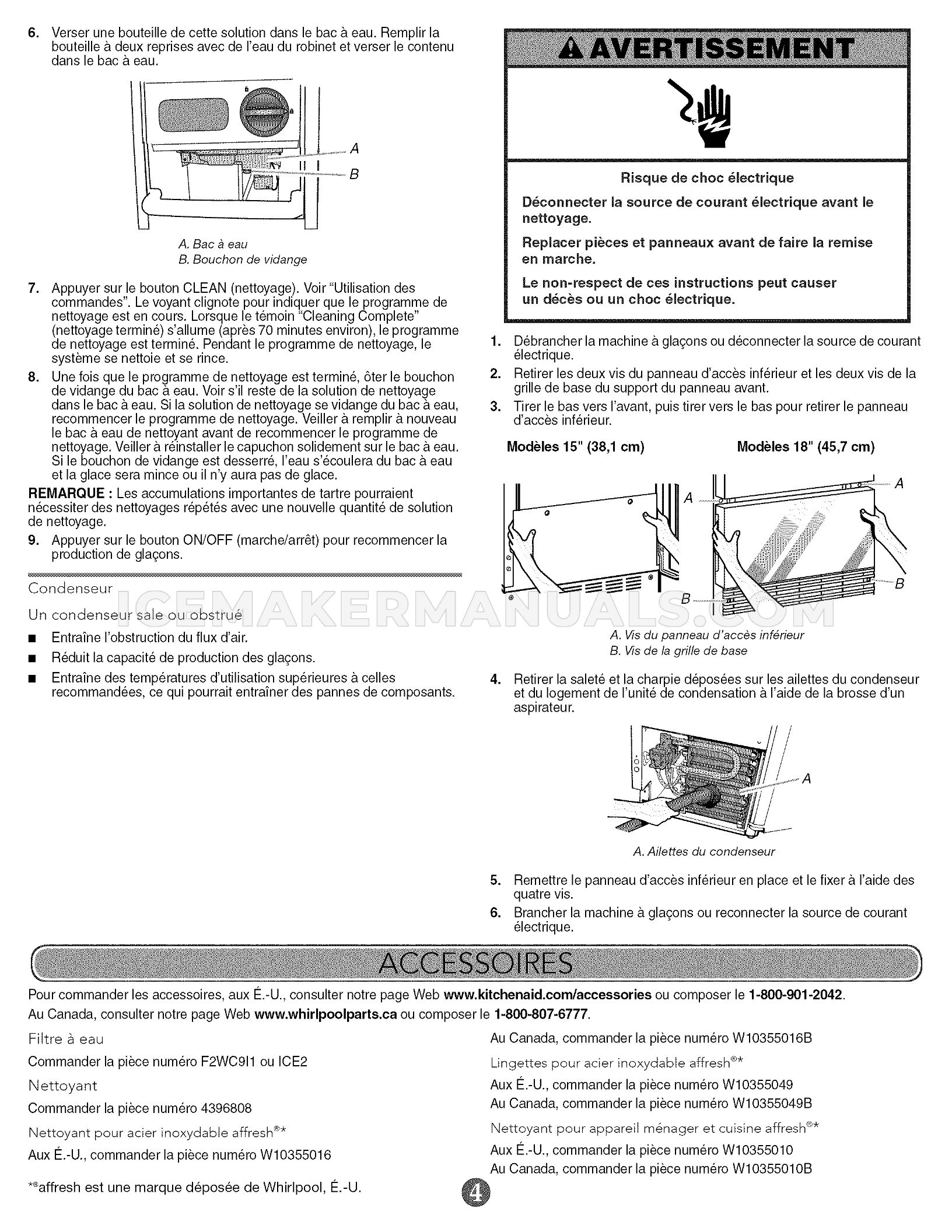 KitchenAid KUID308ESS2 Ice Machine User Guide Ice Maker Manuals