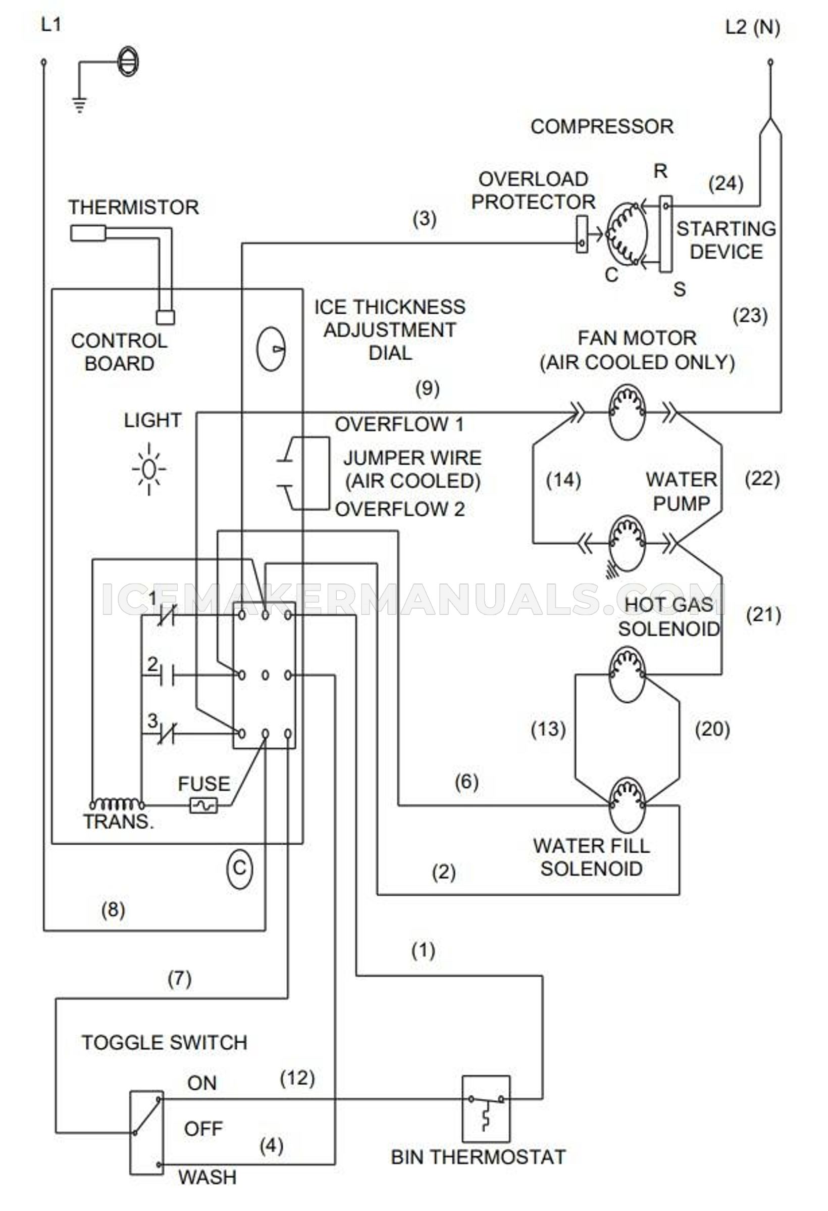Ice Maker Wiring Diagram at Karin Wright blog