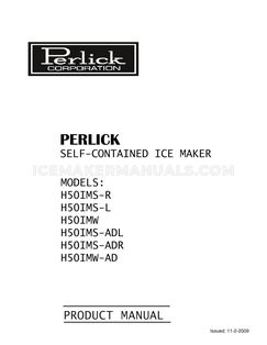 Perlick H50IMW Installation Instructions
