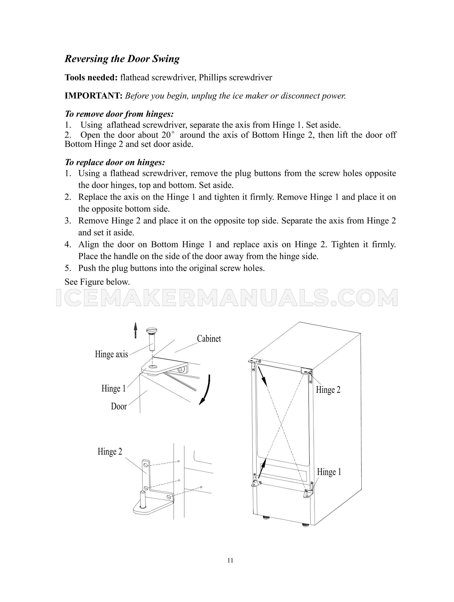Summit BIM44GIF Ice Machine Use and Care Manual Ice Maker Manuals