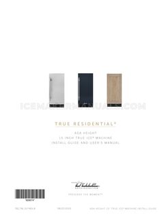 True Residential TUIADA15LSAS User Manual